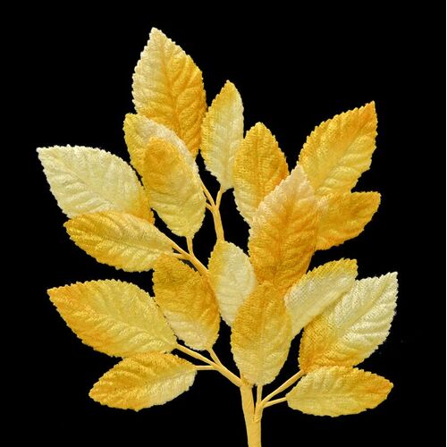 Velvet Leaf Stem - Yellow