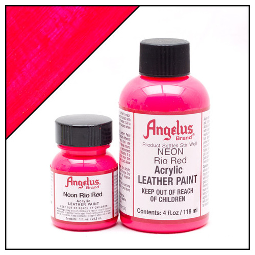 Angelus Leather Paint (29.5mls) - 120 Neon Rio Red