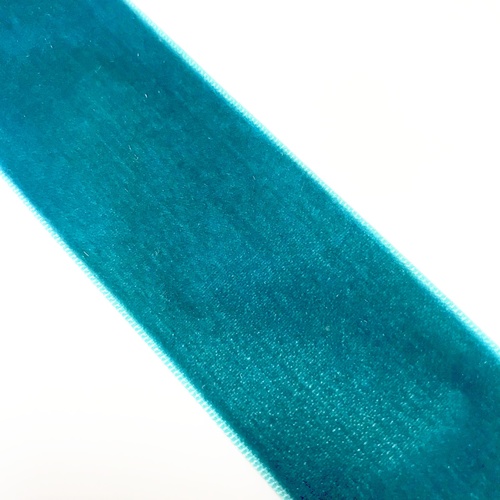 Velvet Ribbon 38mm (63) Teal