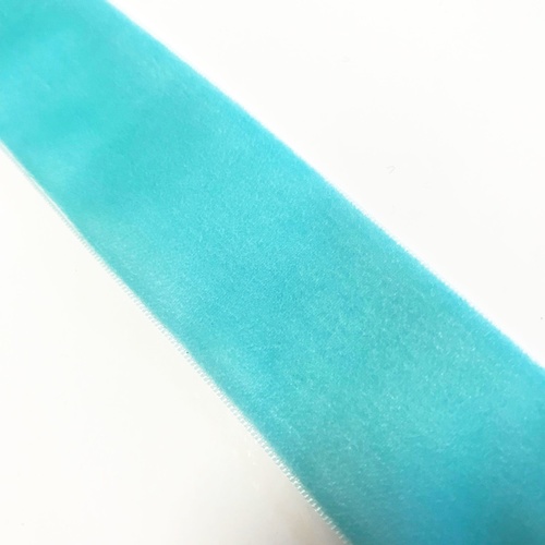 Velvet Ribbon 38mm (67) Aqua