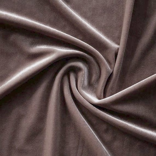 Fabric/Velvet/Stretch - Mink