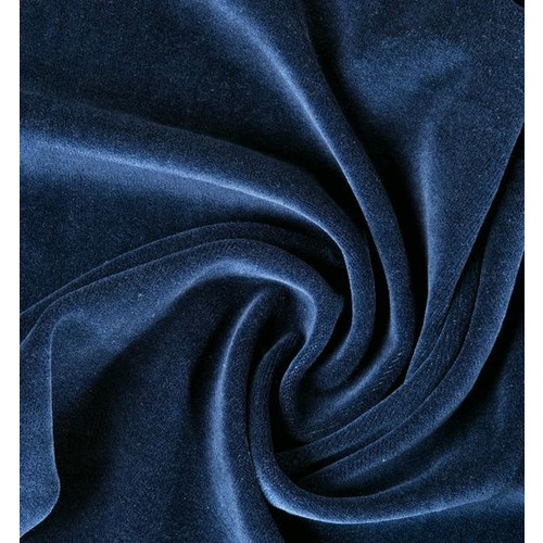 Fabric/Velvet/Stretch - Navy