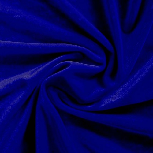 Fabric/Velvet/Stretch - Royal
