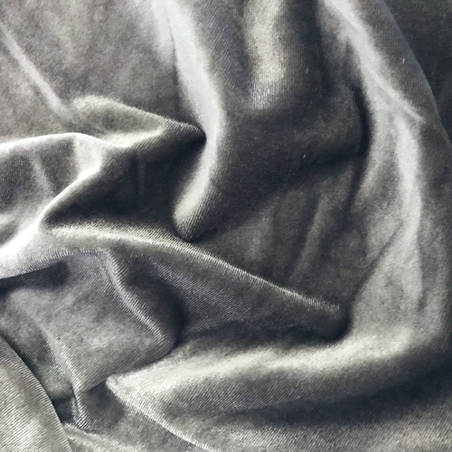 Fabric/Velvet/Stretch - Silver