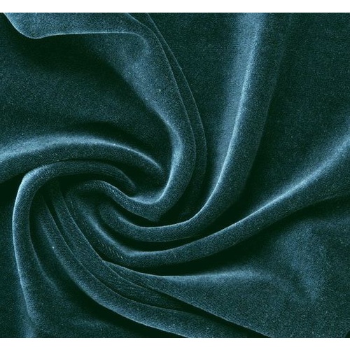 Fabric/Velvet/Stretch - Teal