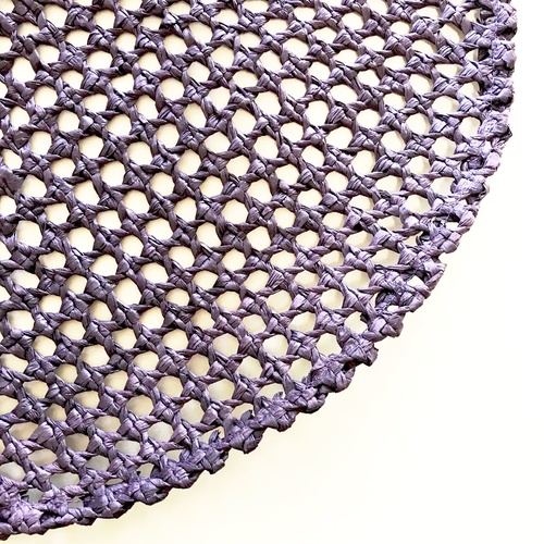Woven Paper Mat - Purple