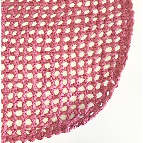 Woven Paper Mat - Claret