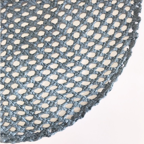 Woven Paper Mat - Denim