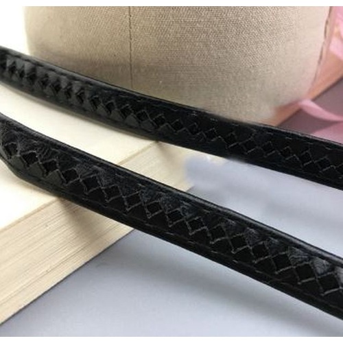 Faux Leather Braid.01 - Black