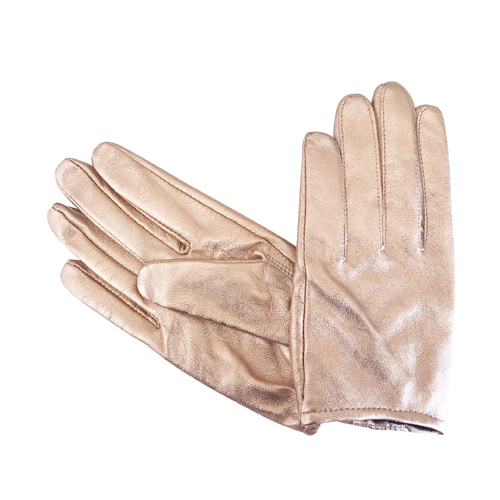 Gloves/Leather/Full - Rose Gold