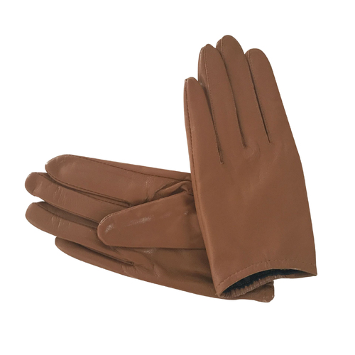 Gloves/Leather/Full - Tan [Size: Small (17cm)]