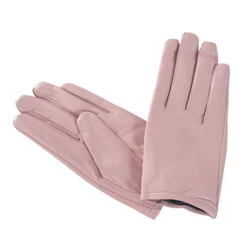 Gloves/Leather/Full - Pink Light