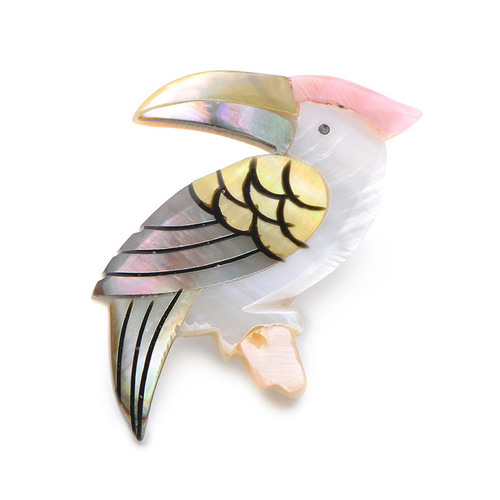 Brooch/Acrylic - Woodpecker