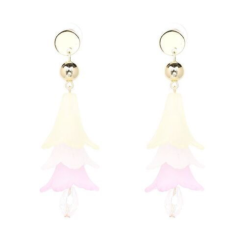 Earring/Resin Bells -Pink/Lemon/White