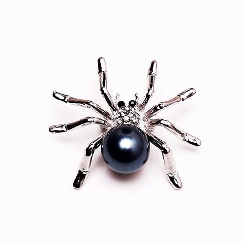 Brooch/Spider - Dark Navy