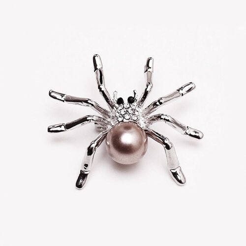 Brooch/Spider - Latte