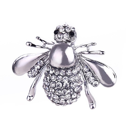 Brooch/Bling Bee - Silver
