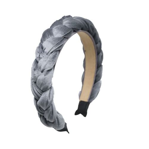 SPECIAL/Headband/Velvet Plait - Silver Grey
