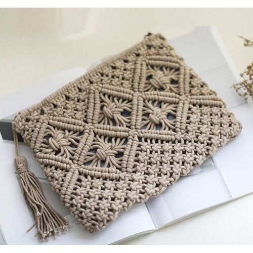 Bag/Boho/Woven - Latte