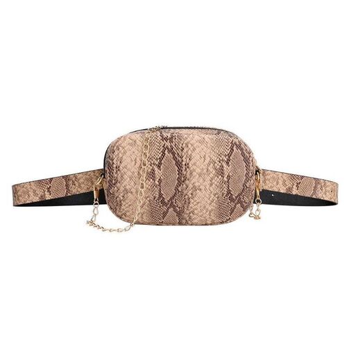 Waist Bag/Style 1 - Snake/Brown