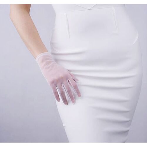 Mesh Gloves - White