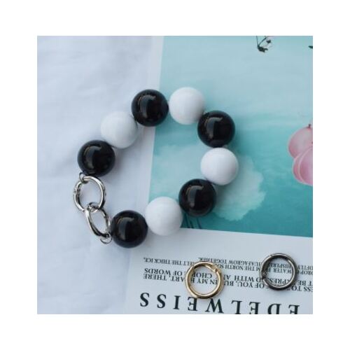 Bag Chain/Style 3 - Black/White