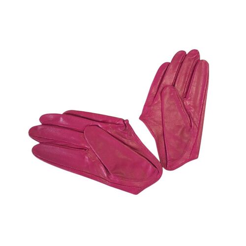 Gloves/Driving/Leather - Bright Rose [Size: Small (17cm)]