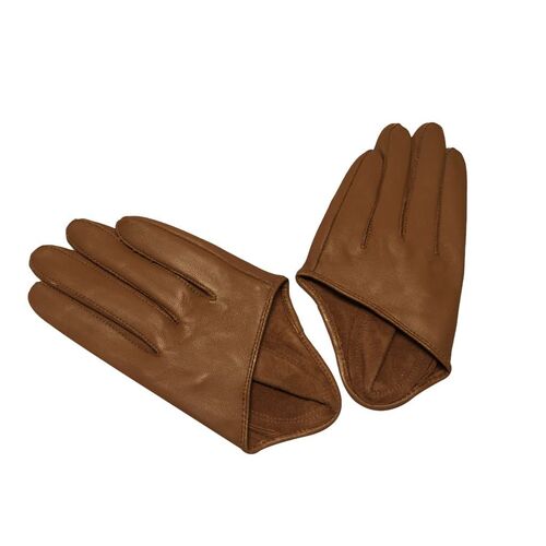 Gloves/Driving/Leather - Mocha