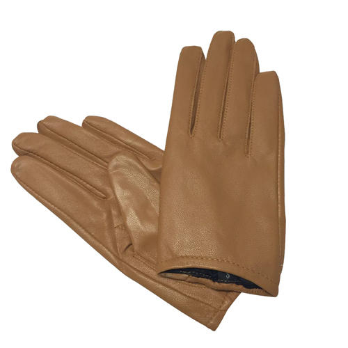 Gloves/Leather/Full - Camel