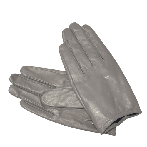 Gloves/Leather/Full - Grey