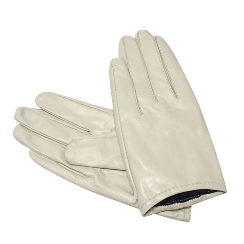 Gloves/Leather/Full - Ivory [Size: X Large (20CM)]