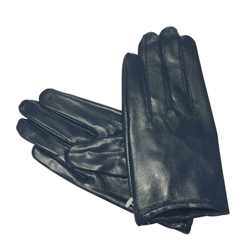 Gloves/Leather/Full - Navy