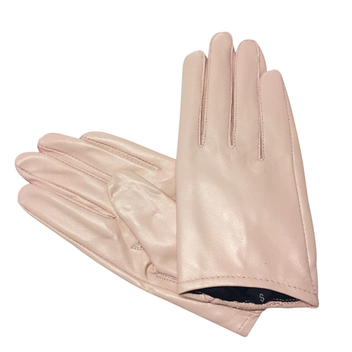 Gloves/Leather/Full - Pink Blush