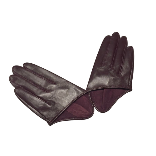 Gloves/Driving/Leather - Wine