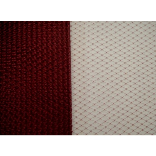 9" Veiling Plain - (209) Burgundy