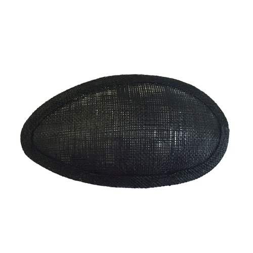 Sinamay Base/Half - Black (072)