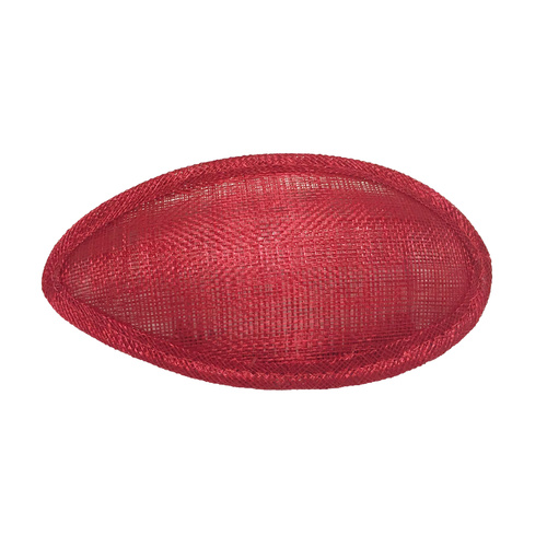 Sinamay Base/Half - Red (001)