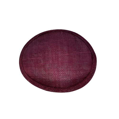 Sinamay Base/Teardrop - Burgundy/with comb