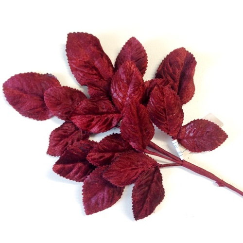 Velvet Leaf Stem/127 - Burgundy