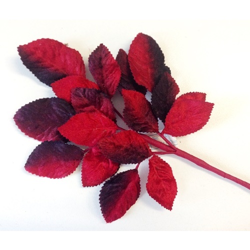 Velvet Leaf Stem/127 - Red