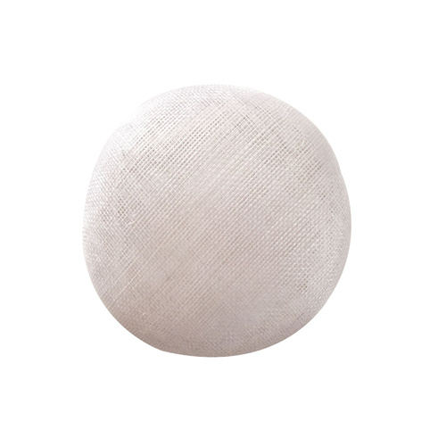 Sinamay Base/Button - White (069)
