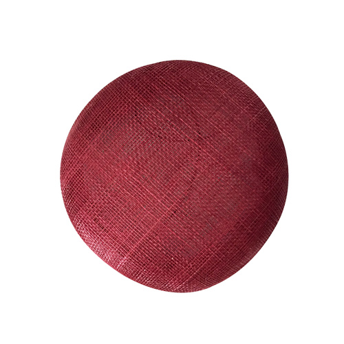 Sinamay Base/Button - Burgundy (002)