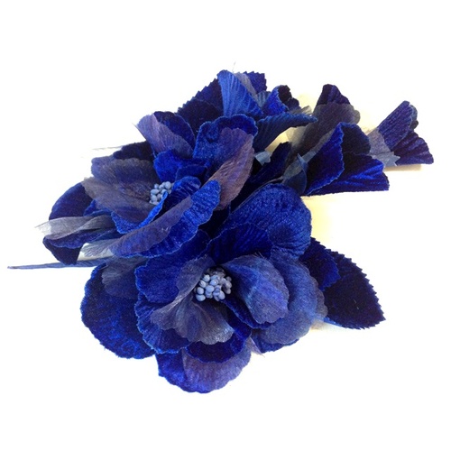 Velvet Flower Stem - Royal Blue