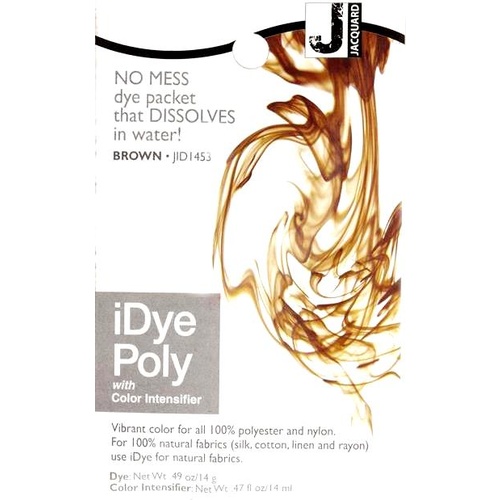 Jacquard iDye Poly Brown Fabric Dye No Mess Water Dissolving JID1453 New
