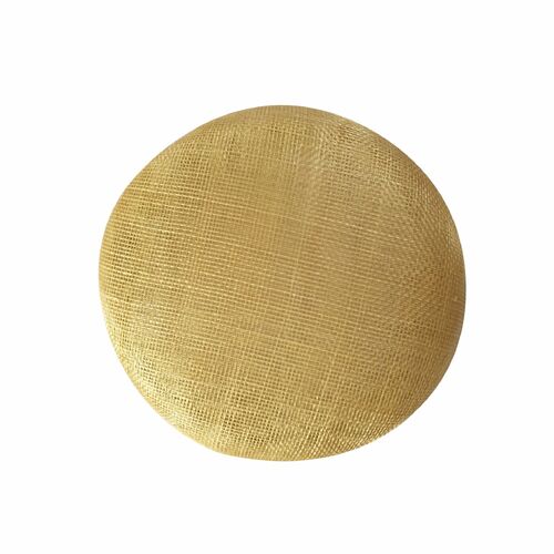 Sinamay Base/Button - Yellow (034)