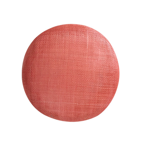 Sinamay Base/Button - Coral (016)