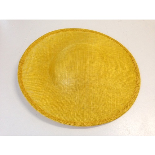 Sinamay Base/Saucer - Yellow (034)