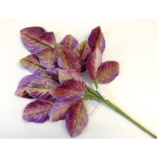 Velvet Leaf Stem/127 - Multi Purples