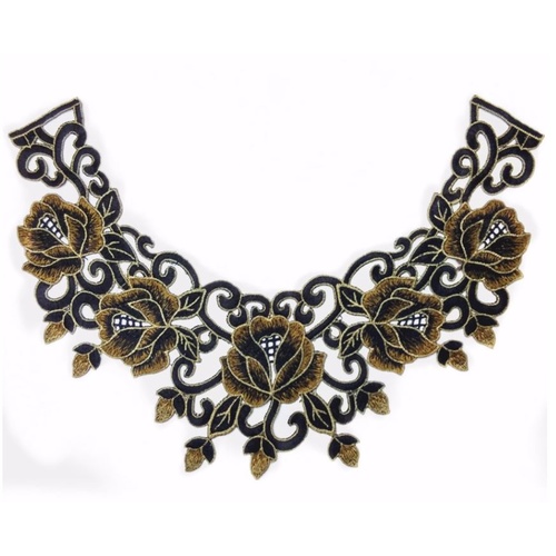 Guipure Lace Collar 04 - Gold