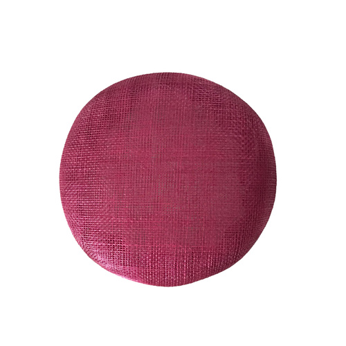 Sinamay Base/Button - Wine (009)